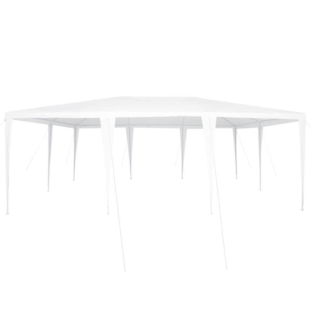 Party-Zelt Weiß 400 x 400 x 266 cm Polyethylen und Stahl