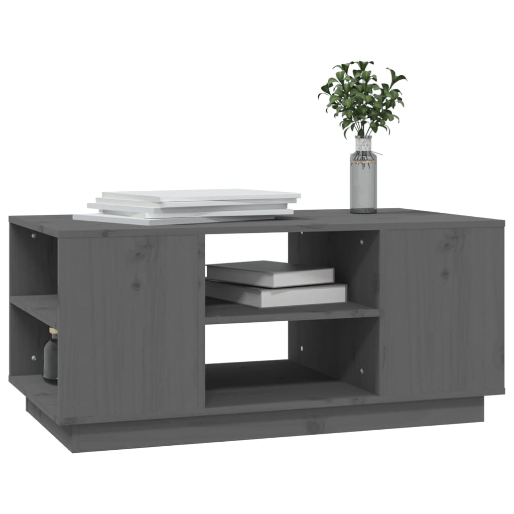 Couchtisch 90x49x40,5 cm Massivholz Kiefer