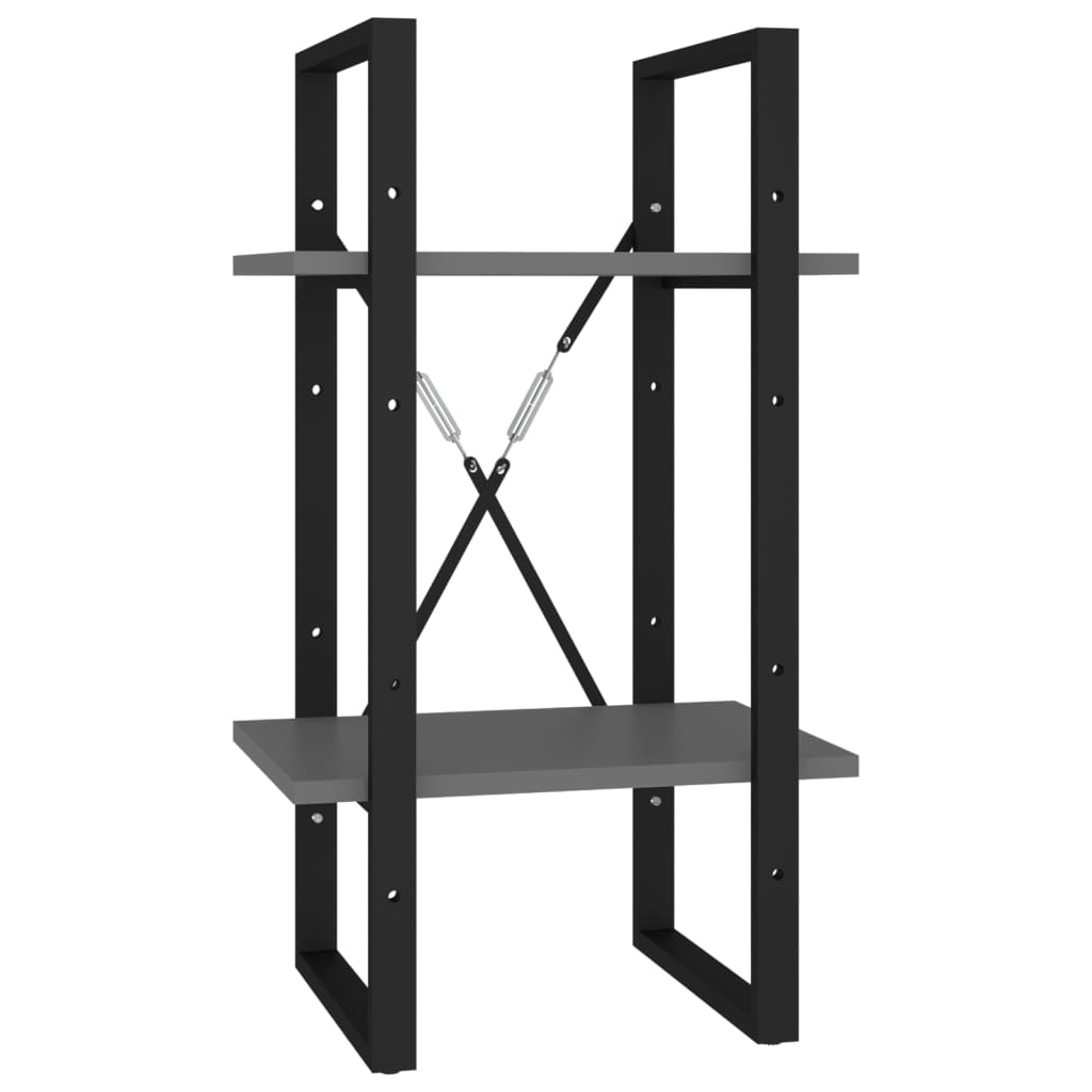 Bücherregal 2 Fächer Weiß 40x30x70 cm Holzwerkstoff