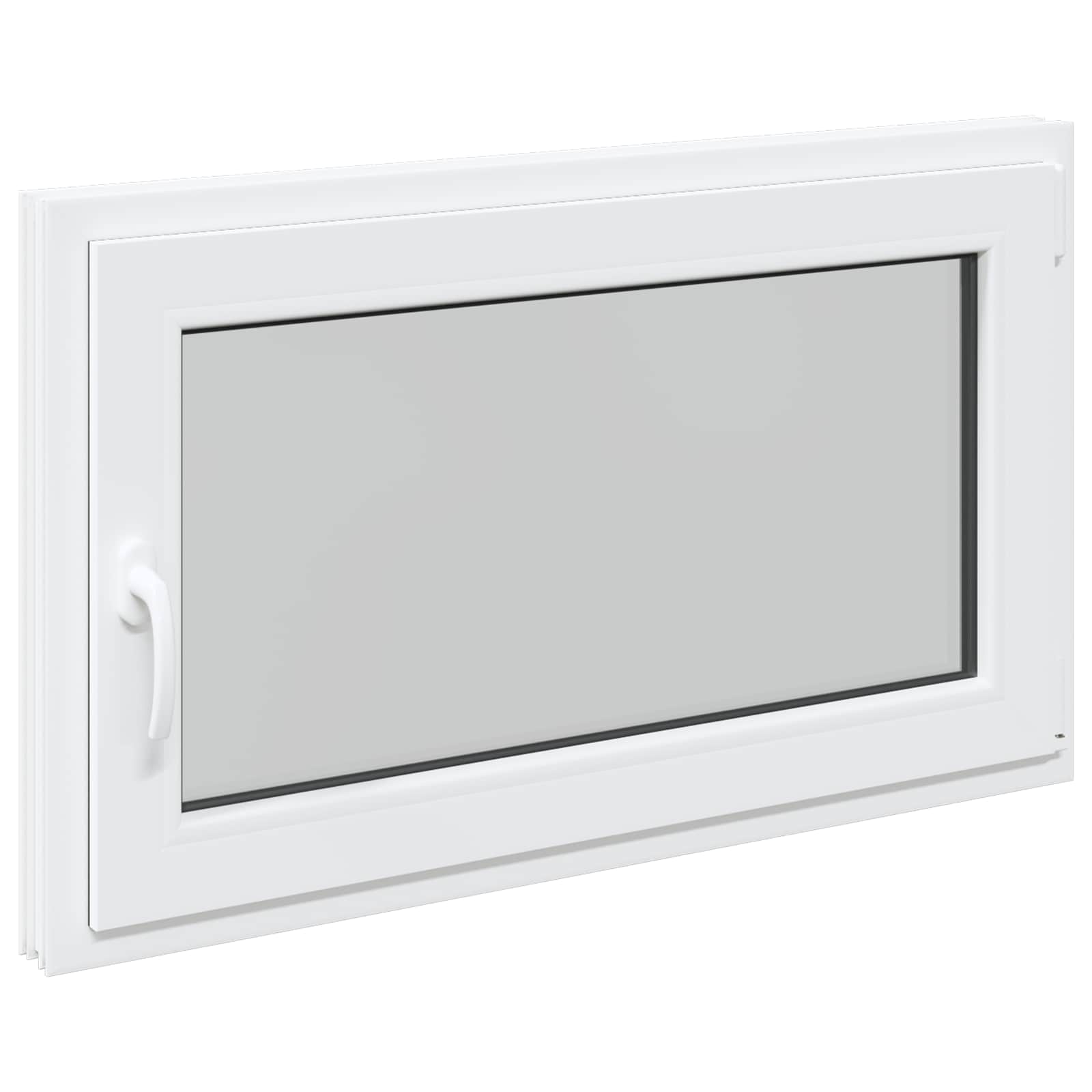 Kellerfenster RISOR 50 x 50 cm PVC und Glas Weiß