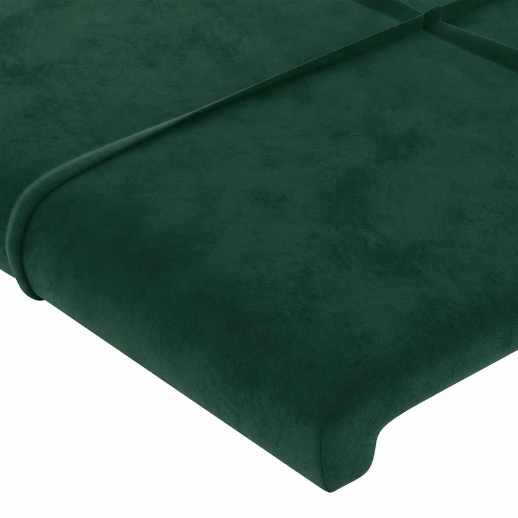 Kopfteil mit Ohren Dunkelblau 93x16x78/88 cm Samt