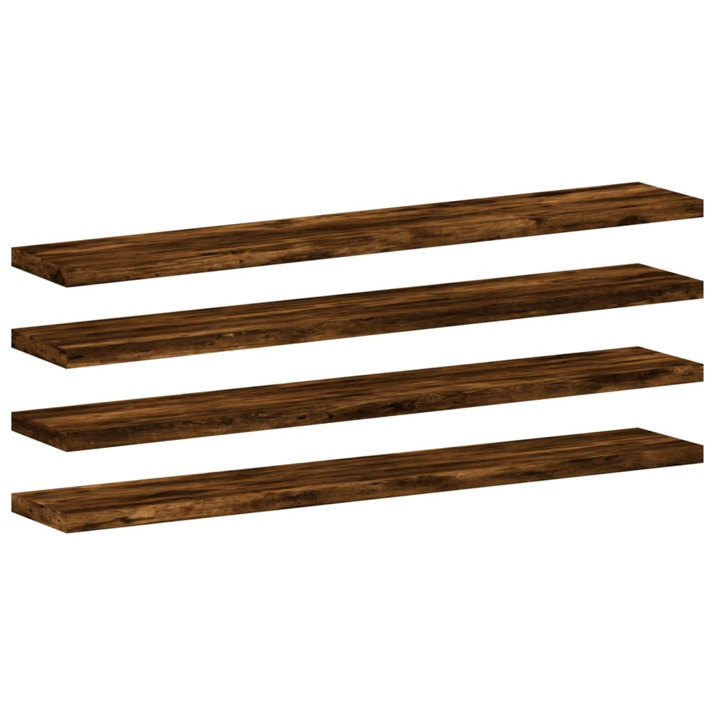 Bücherregal-Bretter 4 Stk. Weiß 40x10x1,5 cm Holzwerkstoff