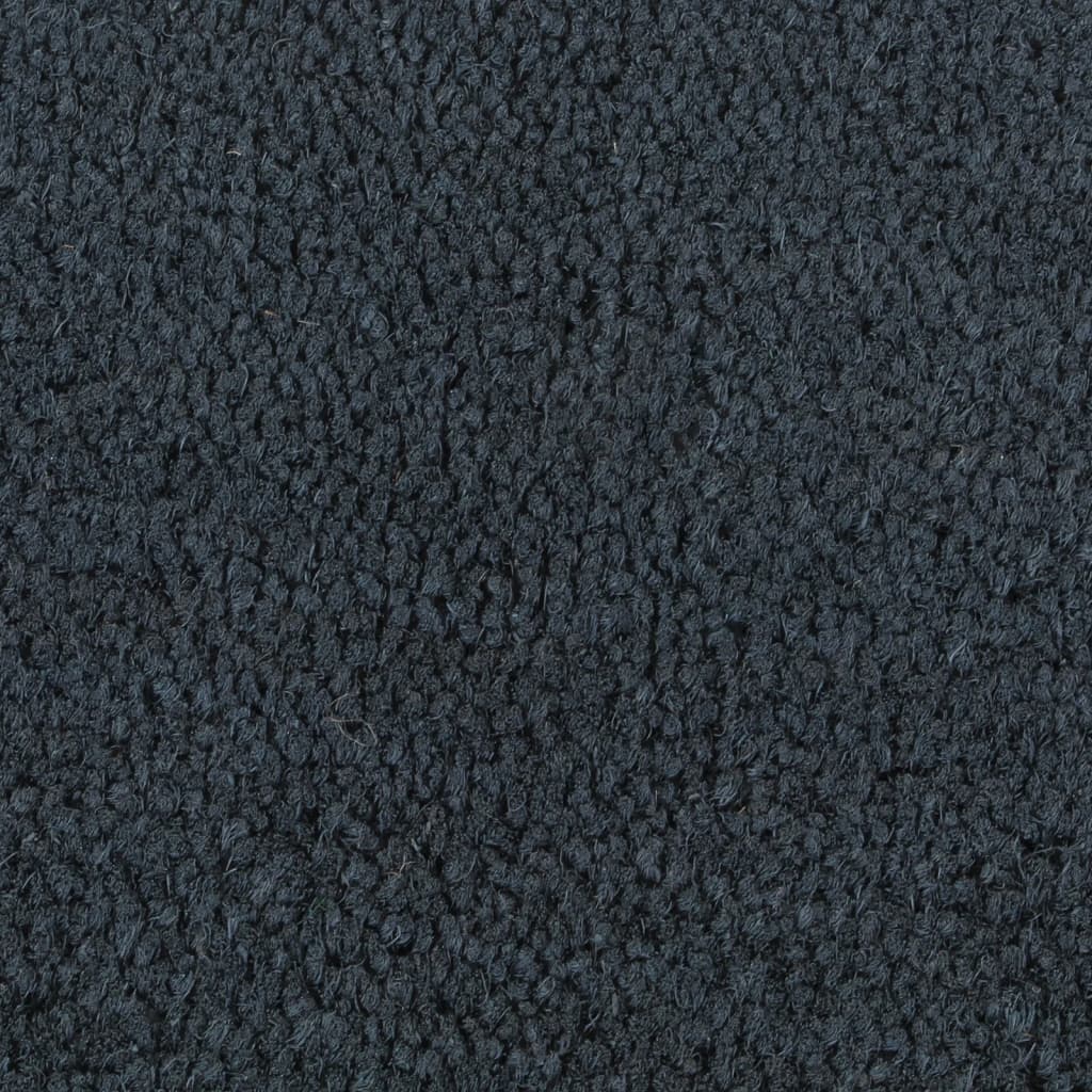 Fußmatte Schwarz Halbrund 60x90 cm Kokosfaser Getuftet
