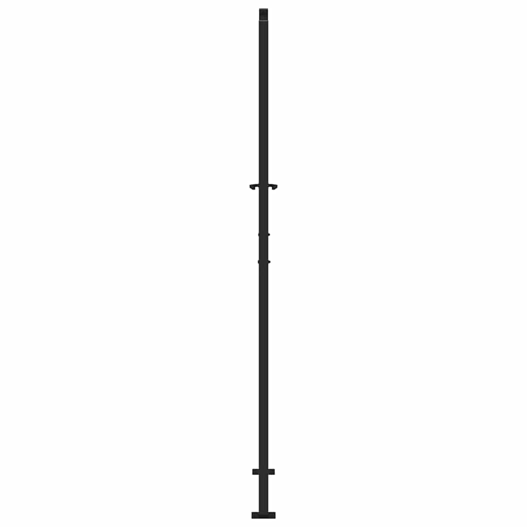 Gartentor Schwarz 100x100 cm Stahl Lichtdesign