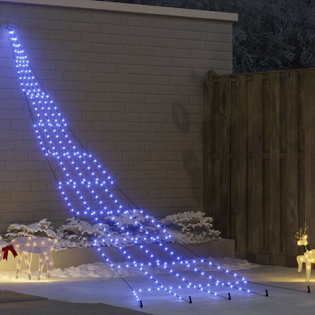 LED Weihnachtsbaum mit Erdspießen Warmes Weiß 182 cm Metall