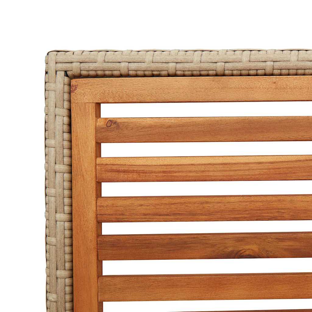 Garten Stapelstühle 4 pcs Braun und Schwarz 54 x 56 x 90 cm