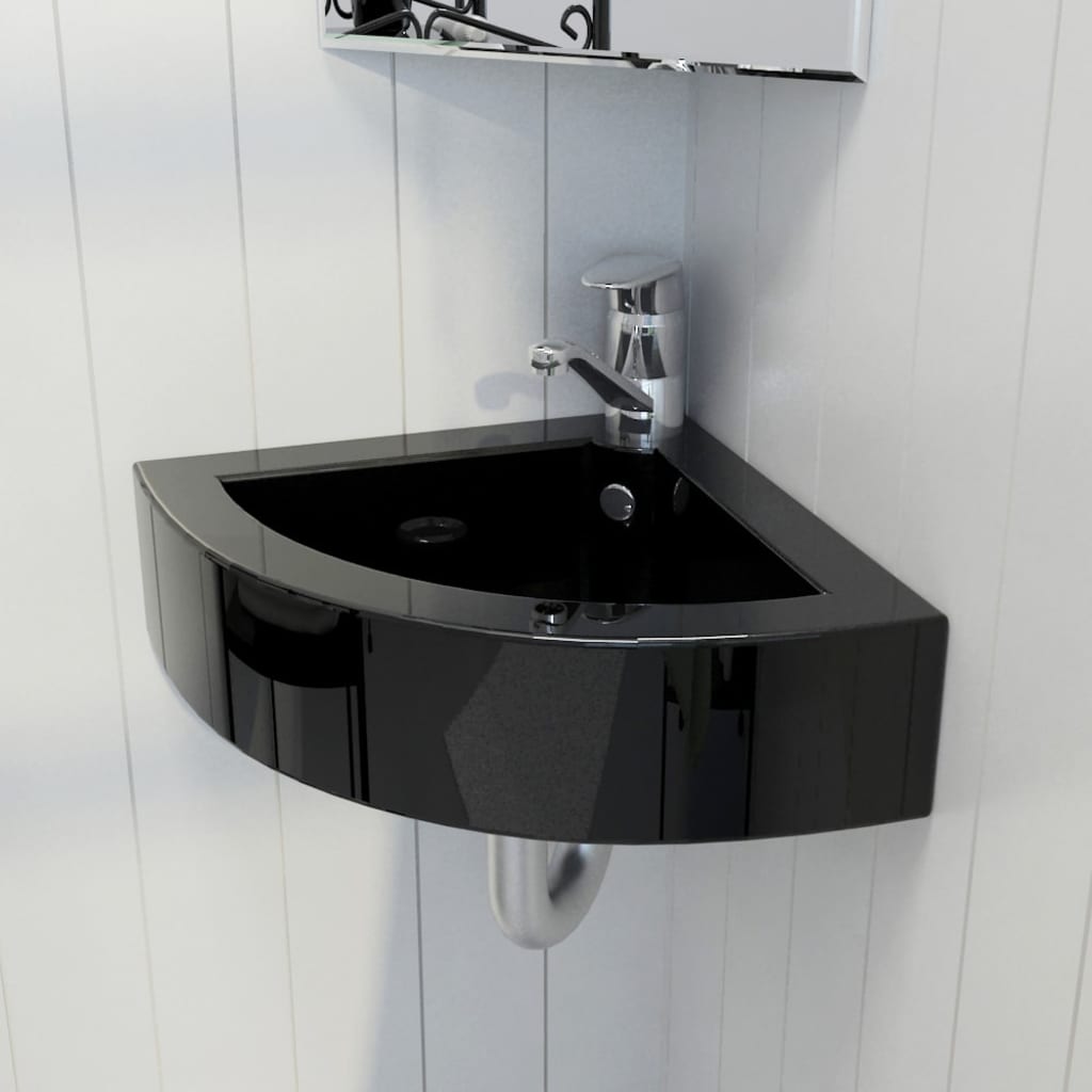 Waschbecken mit Überlauf 45 x 32 x 12,5 cm Weiß