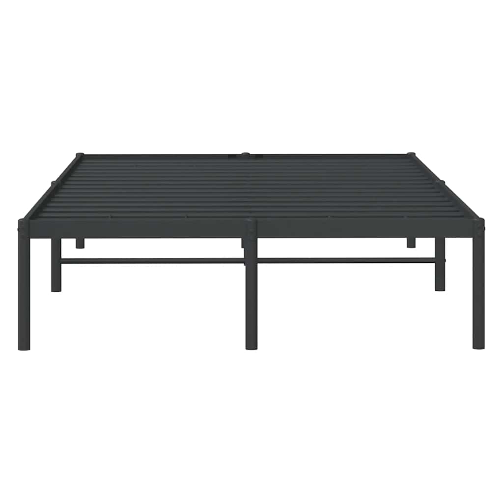 Bettgestell Metall Schwarz 75x190 cm