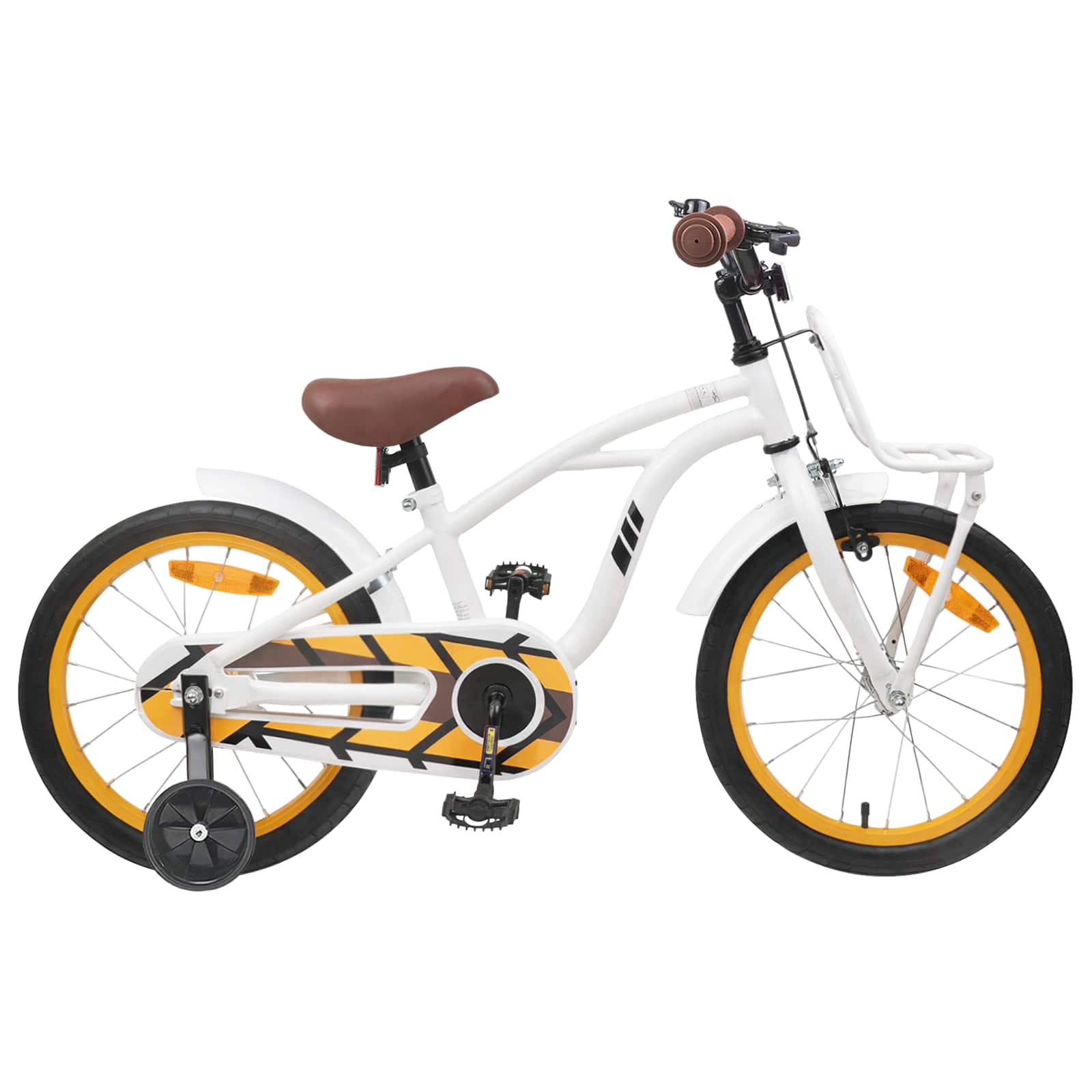 Kinderfahrrad 16 Zoll für 4-6 Jahre alt Schwarz