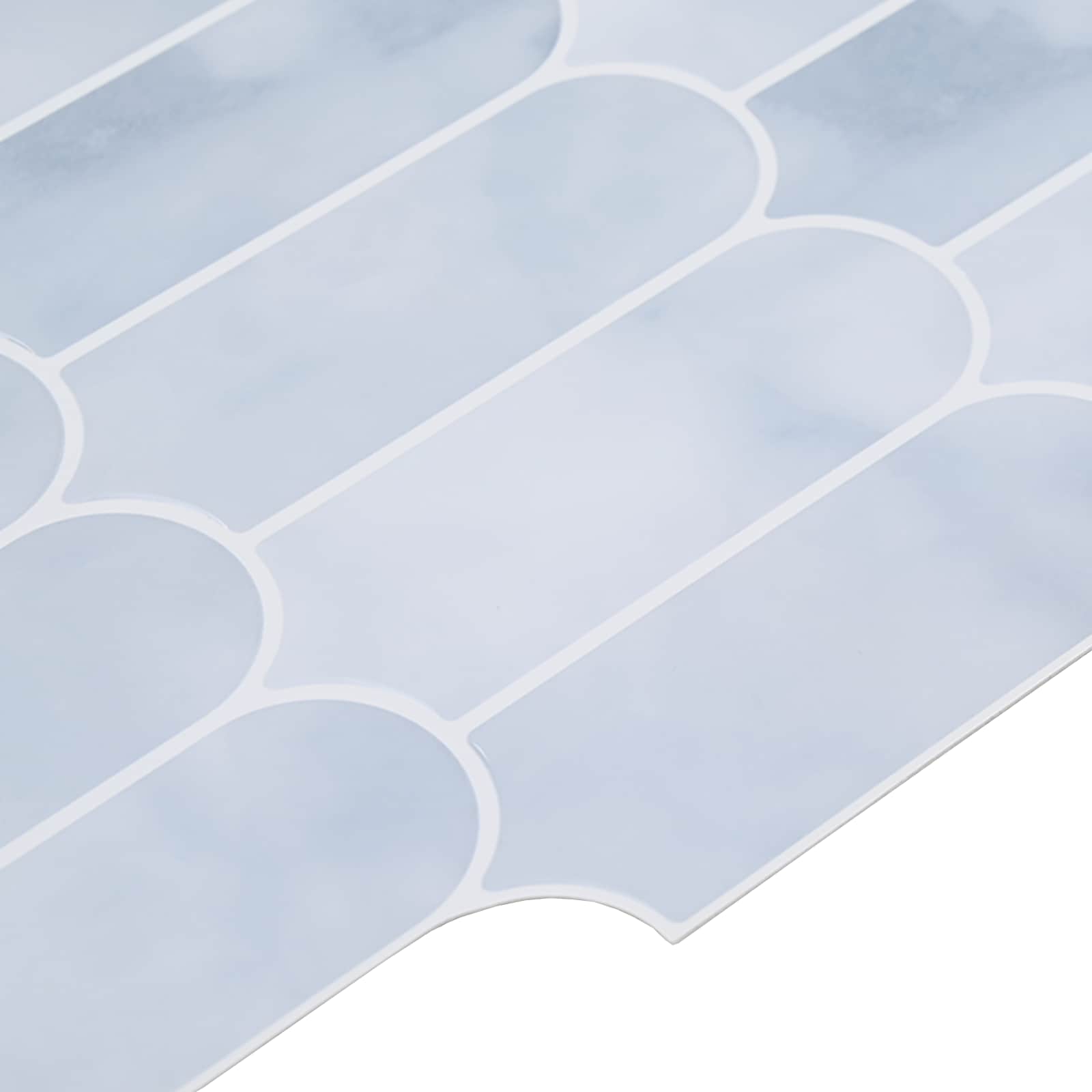 Federfliese 10 pcs Grau Marmor 30 x 30 cm Polyurethan und PET