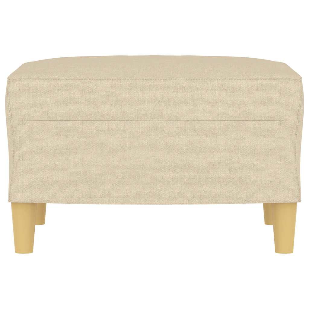 Fußhocker Hellgrau 60x50x41 cm Stoff