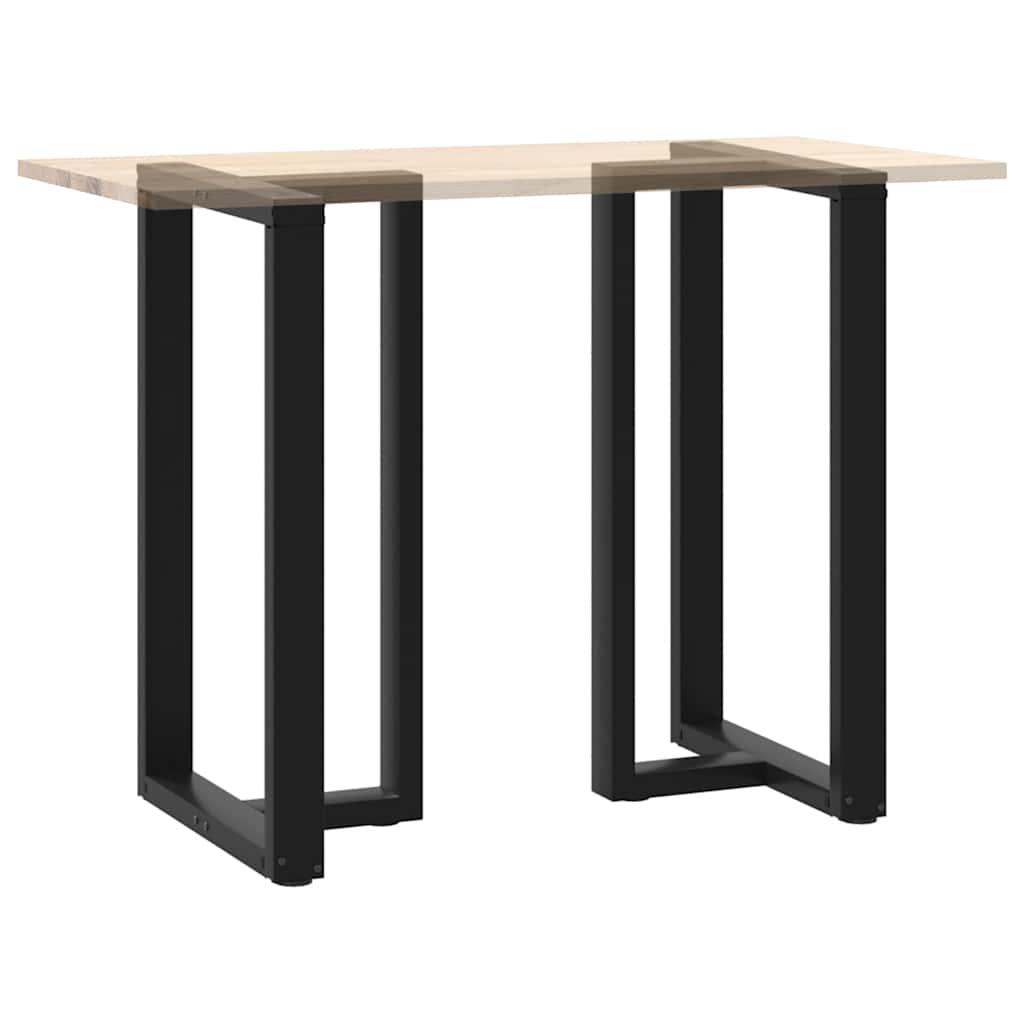 Couchtischbeine T-Form 2 Stk. Schwarz 30x25x(30-31) cm Stahl