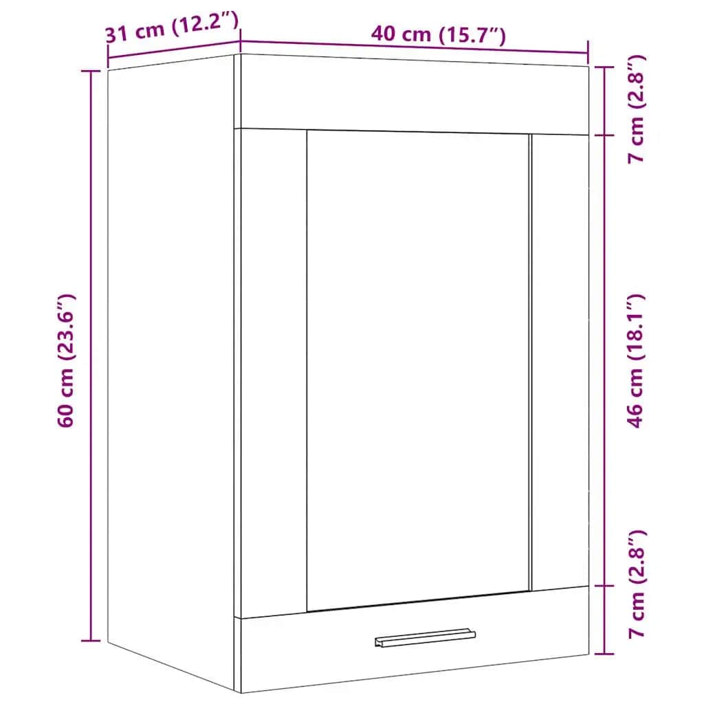 Unterschrank Lyon Weiß 60x46x81,5 cm Holzwerkstoff