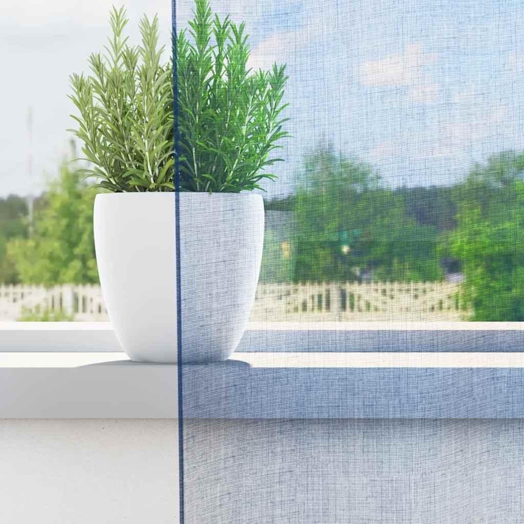 Voile Vorhänge mit Ösen 2 Stk. Apfelgrün 140x140 cm