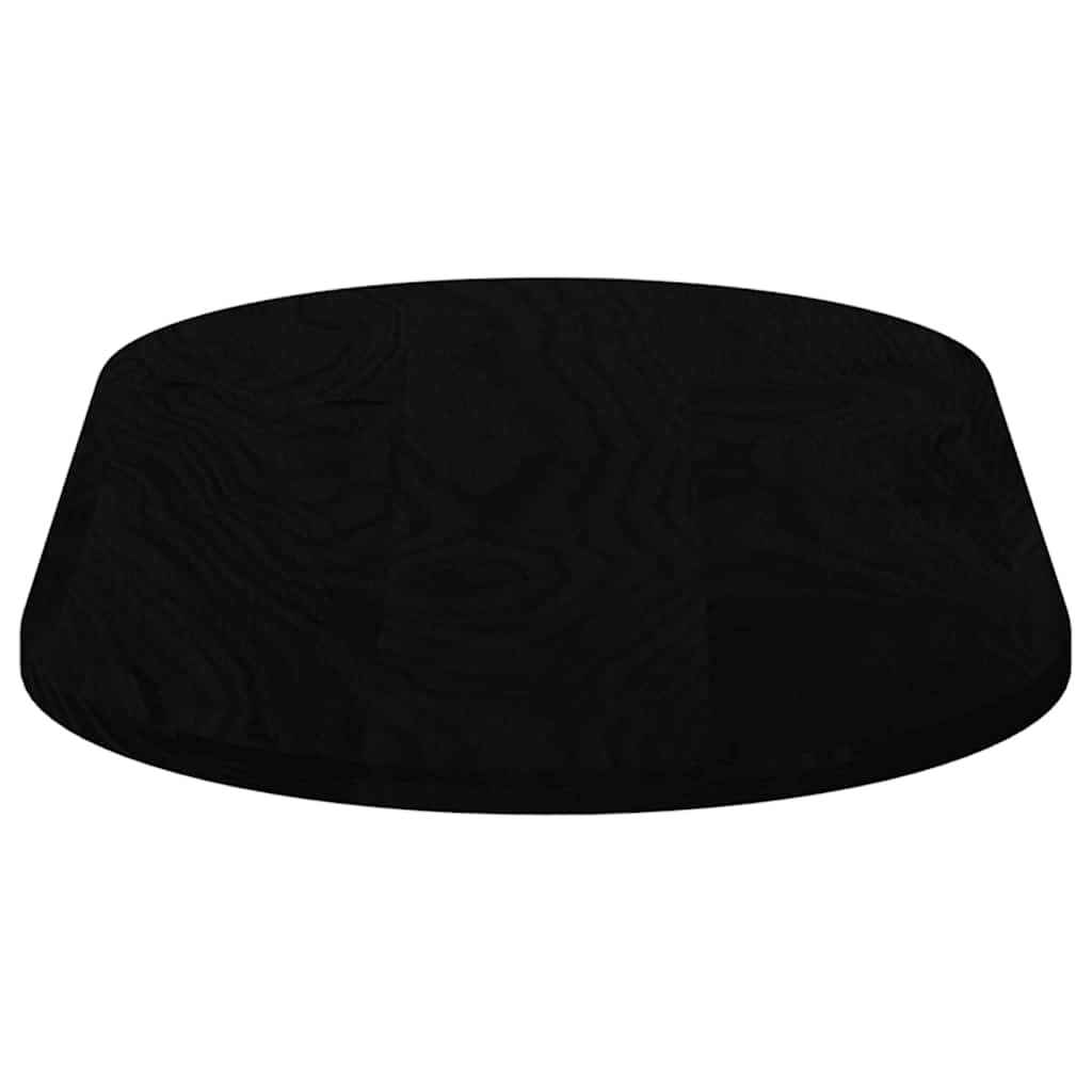 Tischplatte 80x40x2 cm Massivholz Eiche Oval