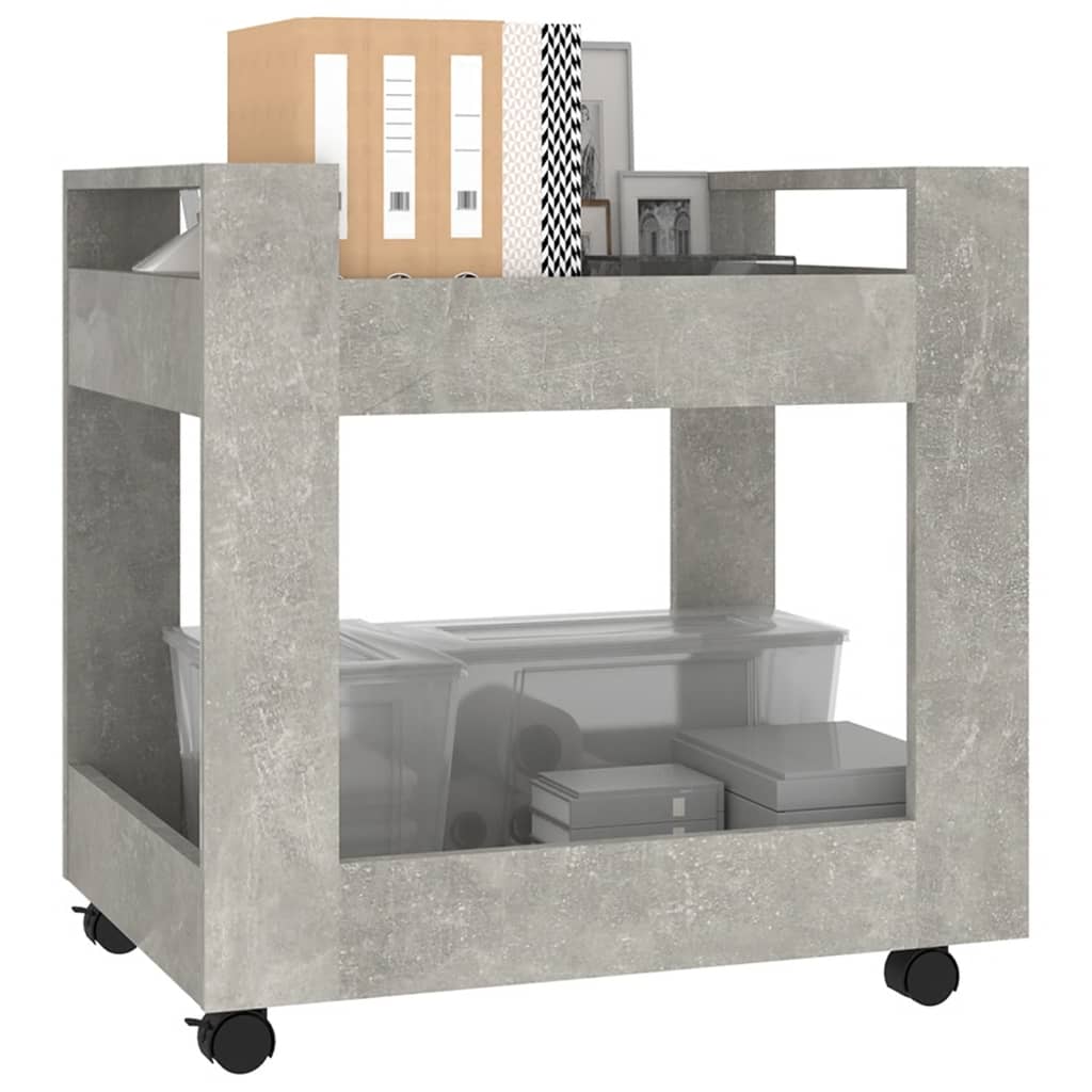 Bürowagen Weiß 60x45x60 cm Holzwerkstoff