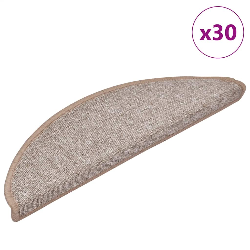 Stufenmatten 15 Stk. 56x17x3 cm Anthrazit Halbrund
