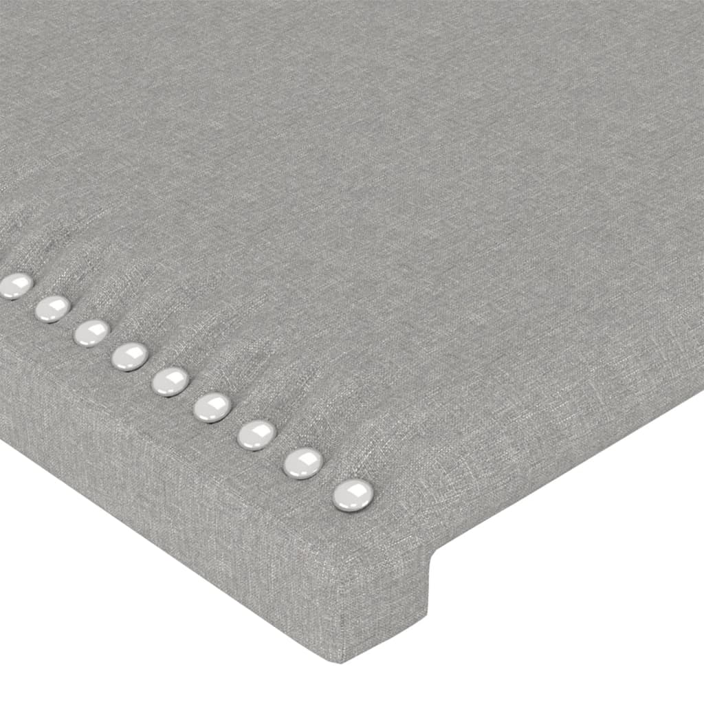 Kopfteil Dunkelgrau 80 x 5 x 118/128 cm Stoff