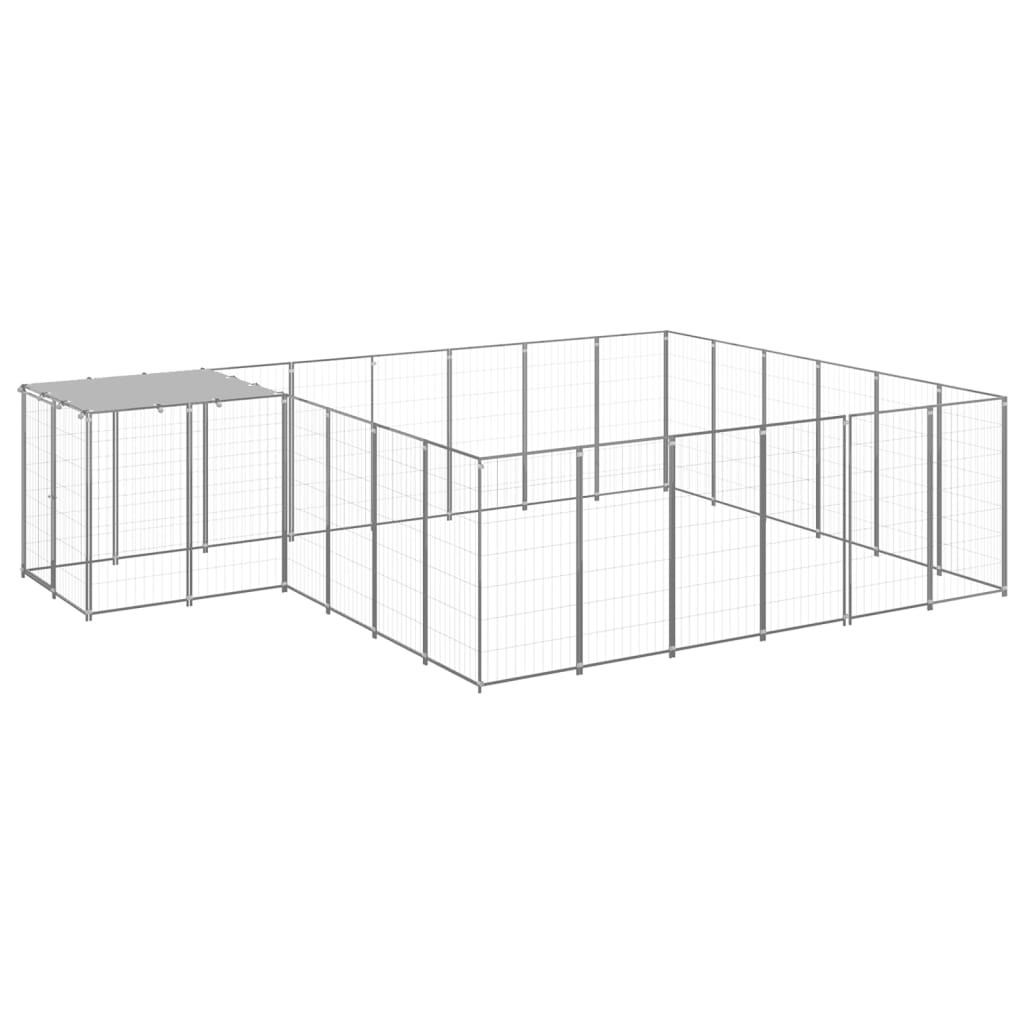 Hundezwinger Schwarz 4,84 m² Stahl