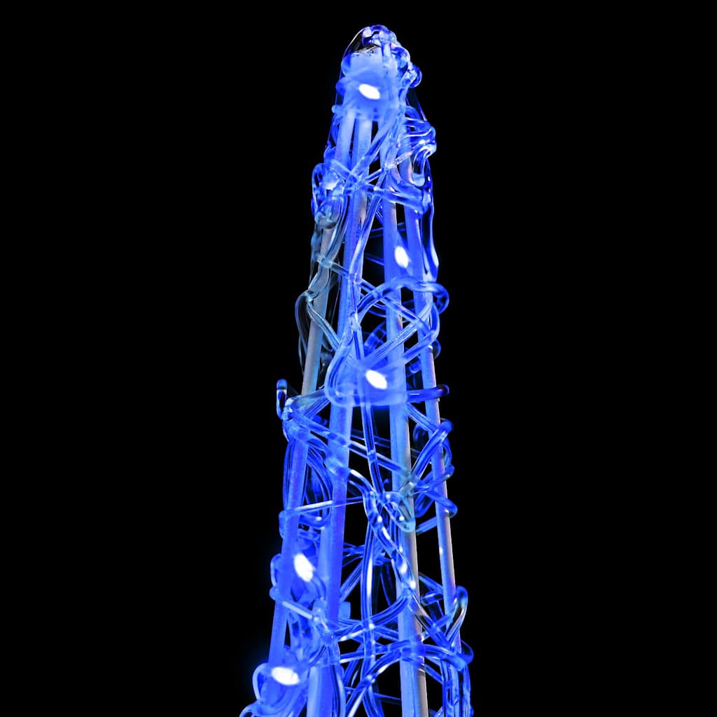 Weihnachtsbaum mit 90 LEDs 3 pcs Warmweiß 20 x 20 x 80 cm Acryl