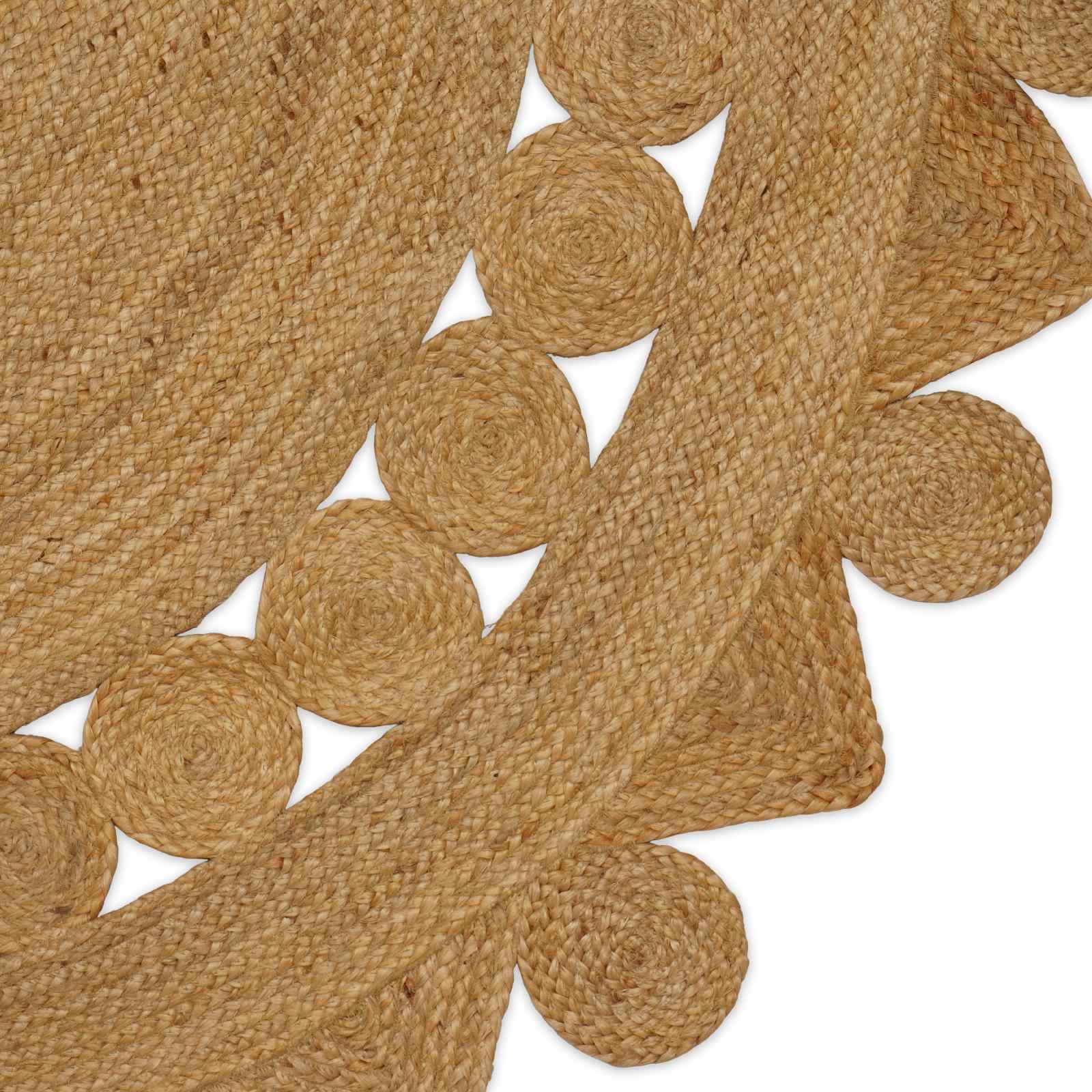 Bereichsteppiche Natur Ø 180 cm Jute