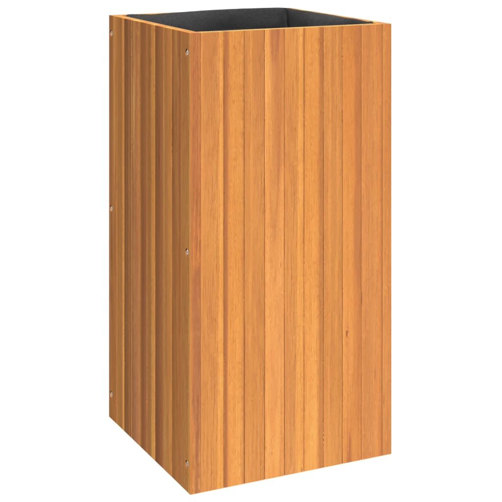 Pflanzkübel 25x25x25 cm Massivholz Akazie