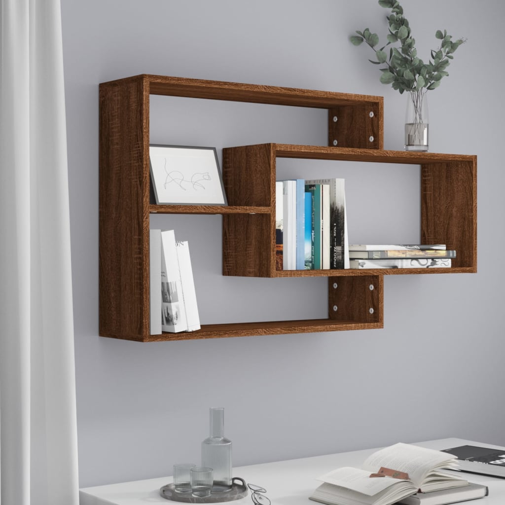 Wandregale Weiß 104x20x58,5 cm Holzwerkstoff