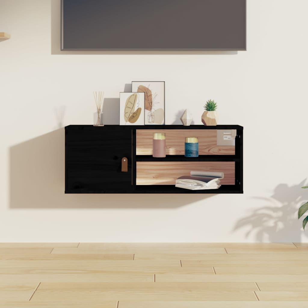 Wandschrank 80x30x30 cm Massivholz Kiefer