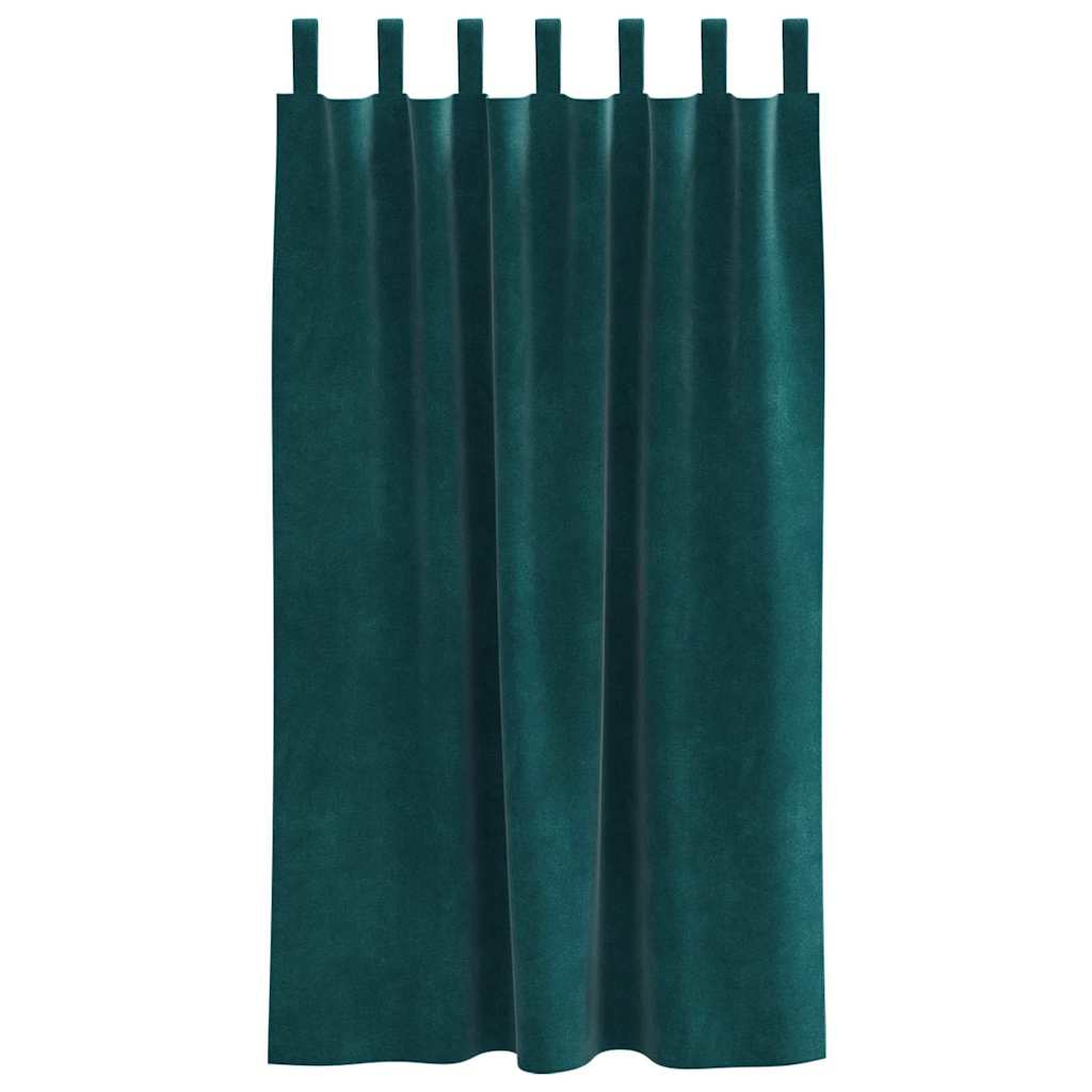 Verdunkelungsvorhänge 2 pcs Schwarz 140 x 140 cm Samt