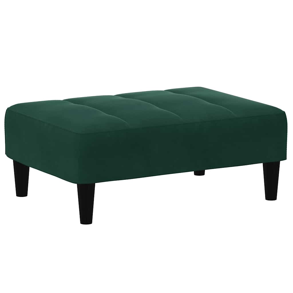 Fußhocker Blau 77x55x31 cm Samt