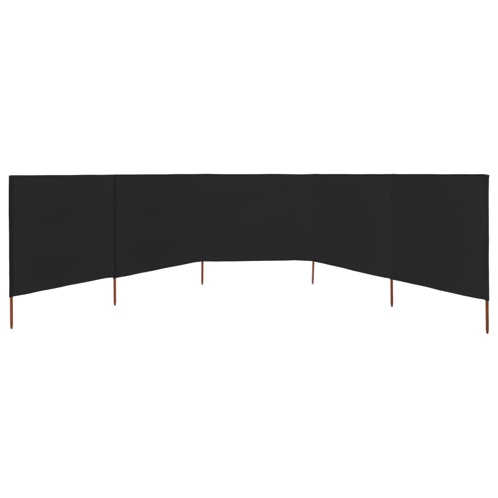 3-teiliges Windschutzgewebe 400 x 120 cm Weiß
