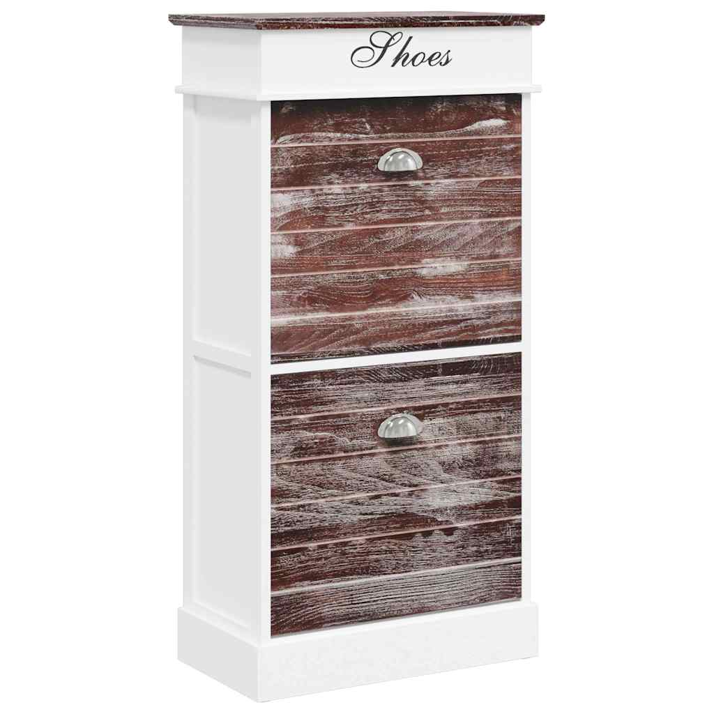Schuhschrank Grau 50 x 28 x 98 cm Paulownia Holz