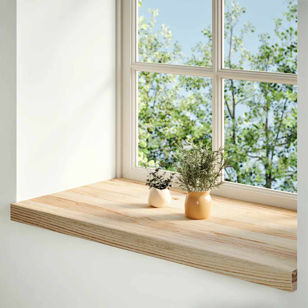 Fensterbänke 2 Stk. Unbehandelt 160x25x2 cm Massivholz Eiche