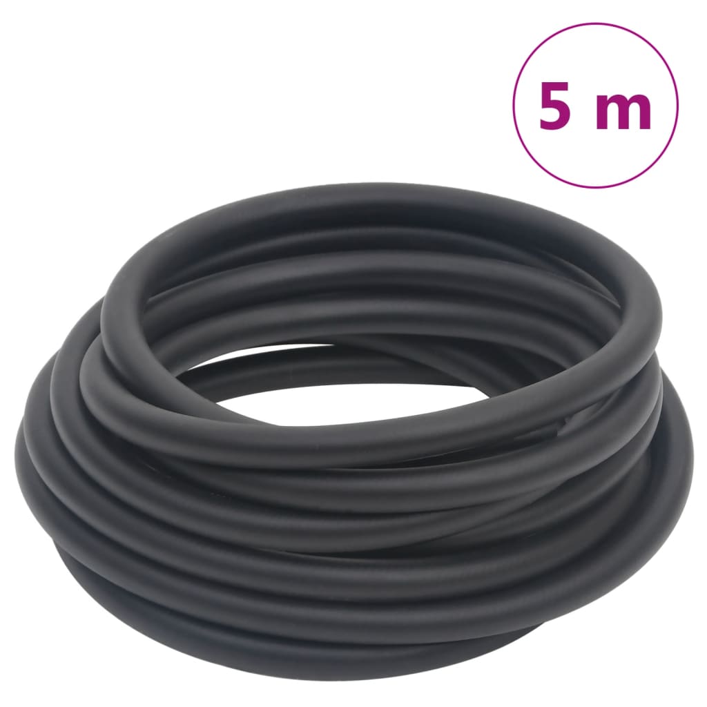 Hybrid-Luftschlauch Schwarz 0,6" 20 m Gummi und PVC