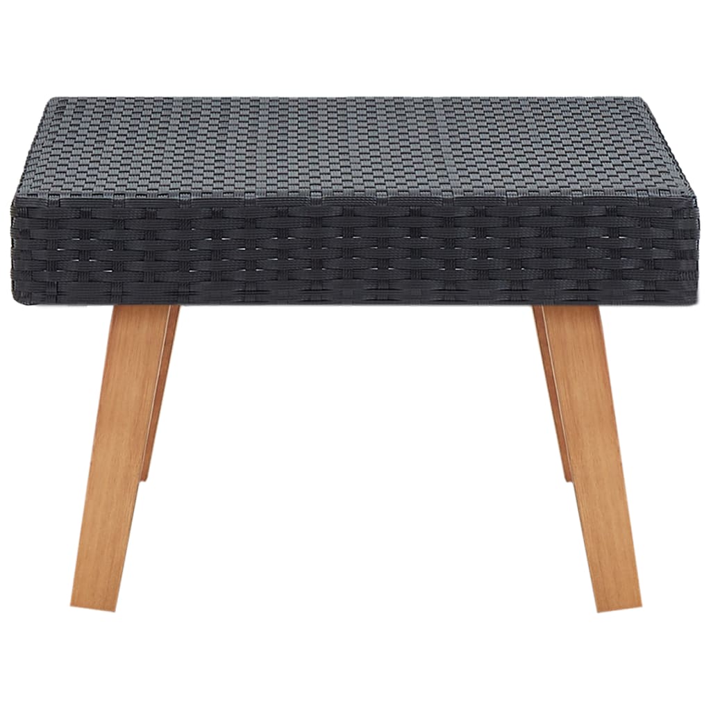 Garten-Couchtisch Poly Rattan Beige