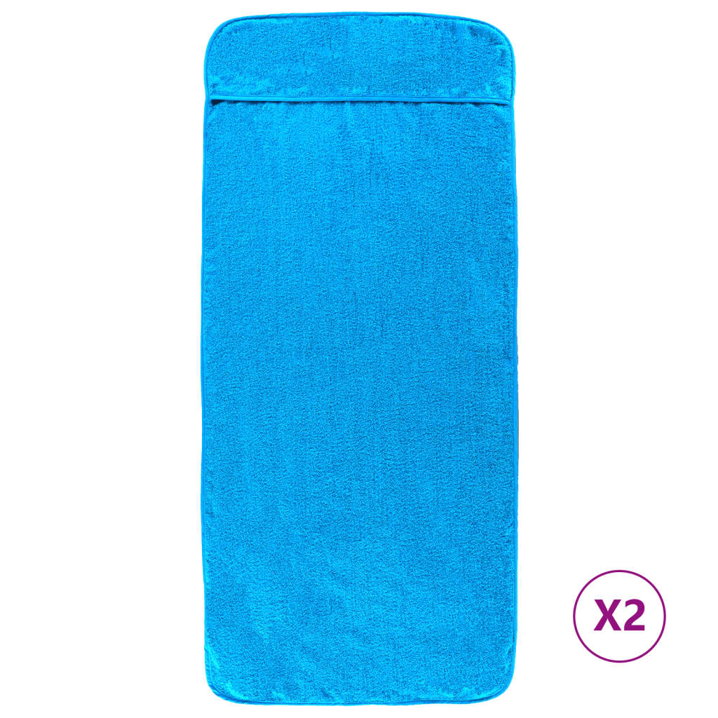 Strandtücher 4 Stk. Weiß 60x135 cm Stoff 400 GSM