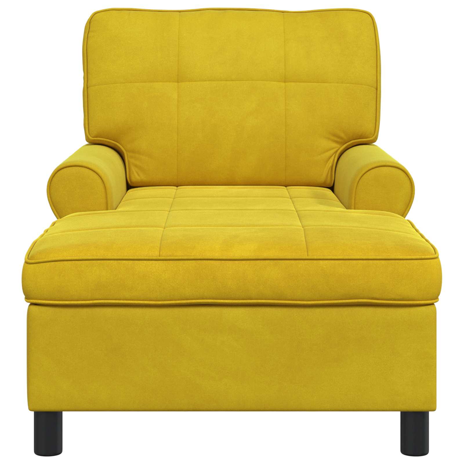Lounge-Liege mit Kissen Hellgrau 91 x 157 x 91 cm Samt