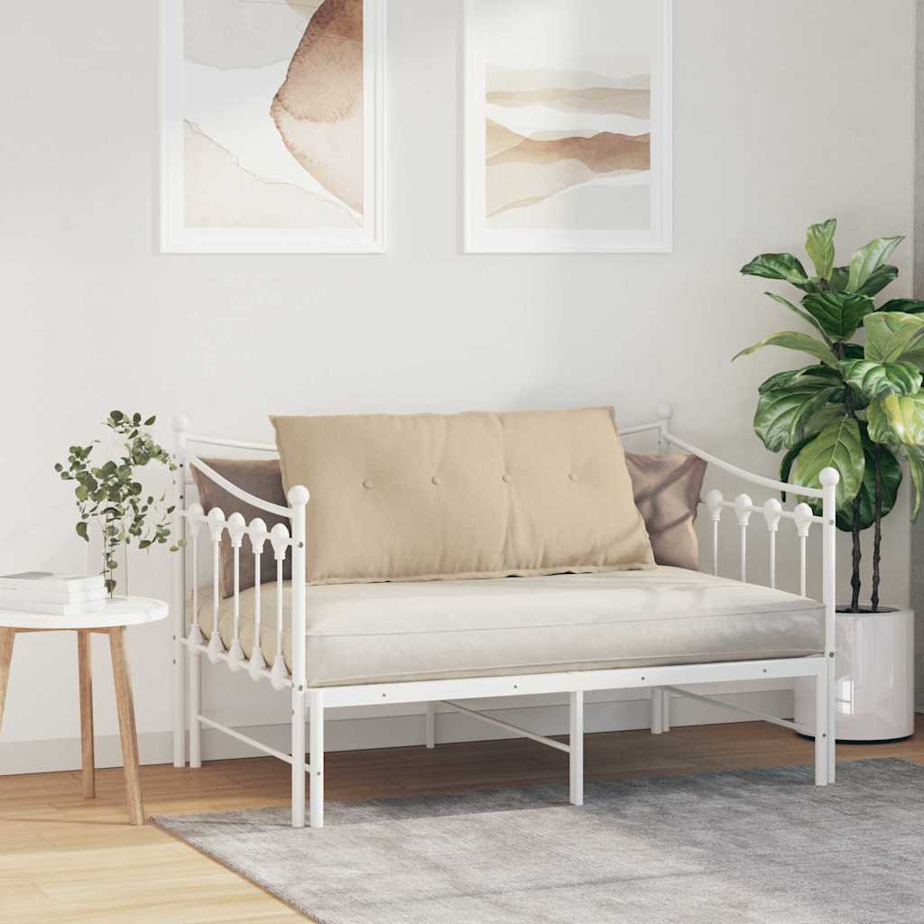 Rückenkissen Hellgrau 50 x 19 x 45 cm Stoff
