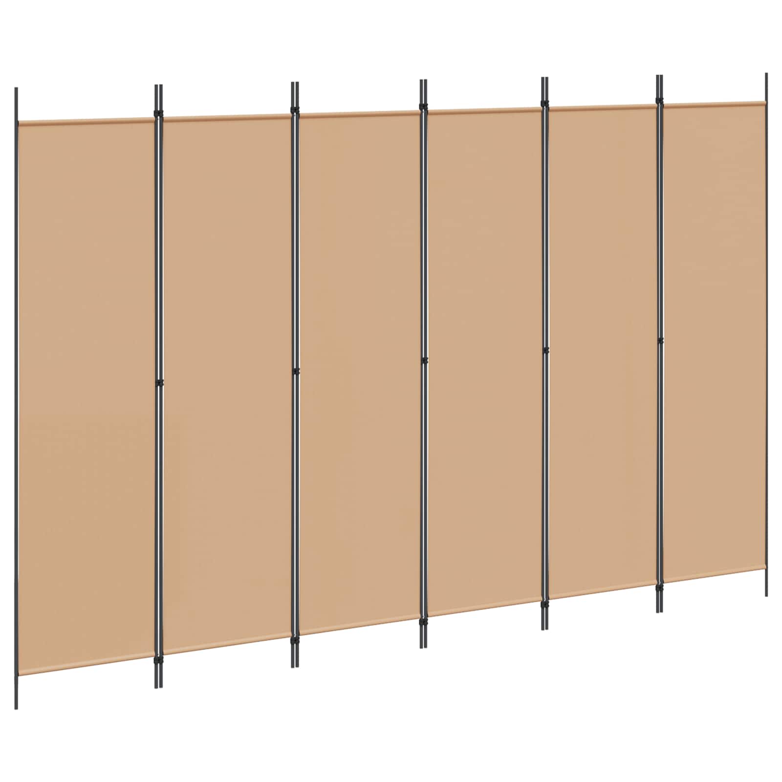3-tlg. Paravent Schwarz 150x200 cm Stoff