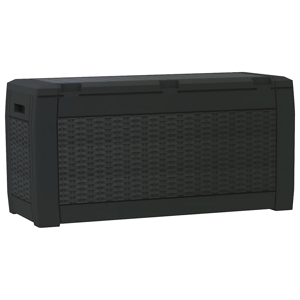 Gartentruhe Braun 119x48x60 cm Polypropylen