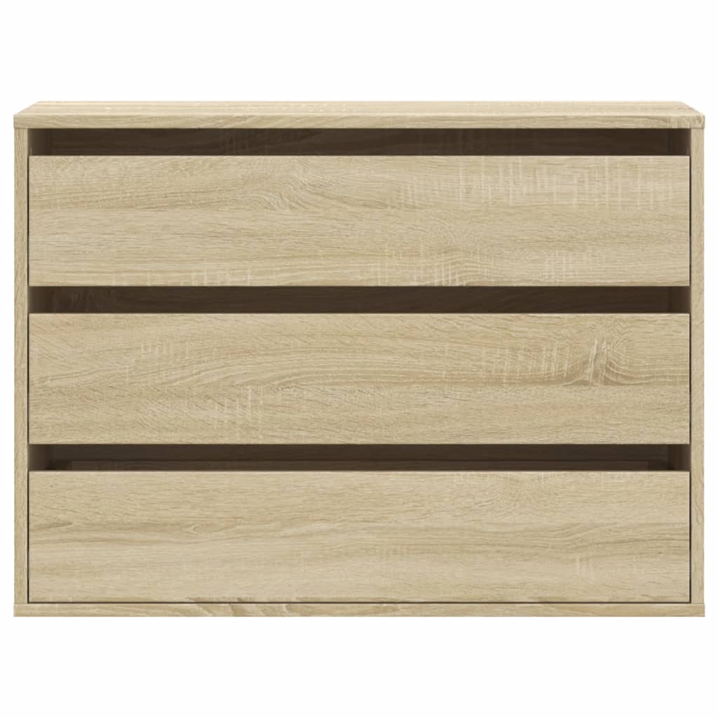 Schubladenschrank Schwarz Eichen-Optik 41 x 40 x 58 cm
