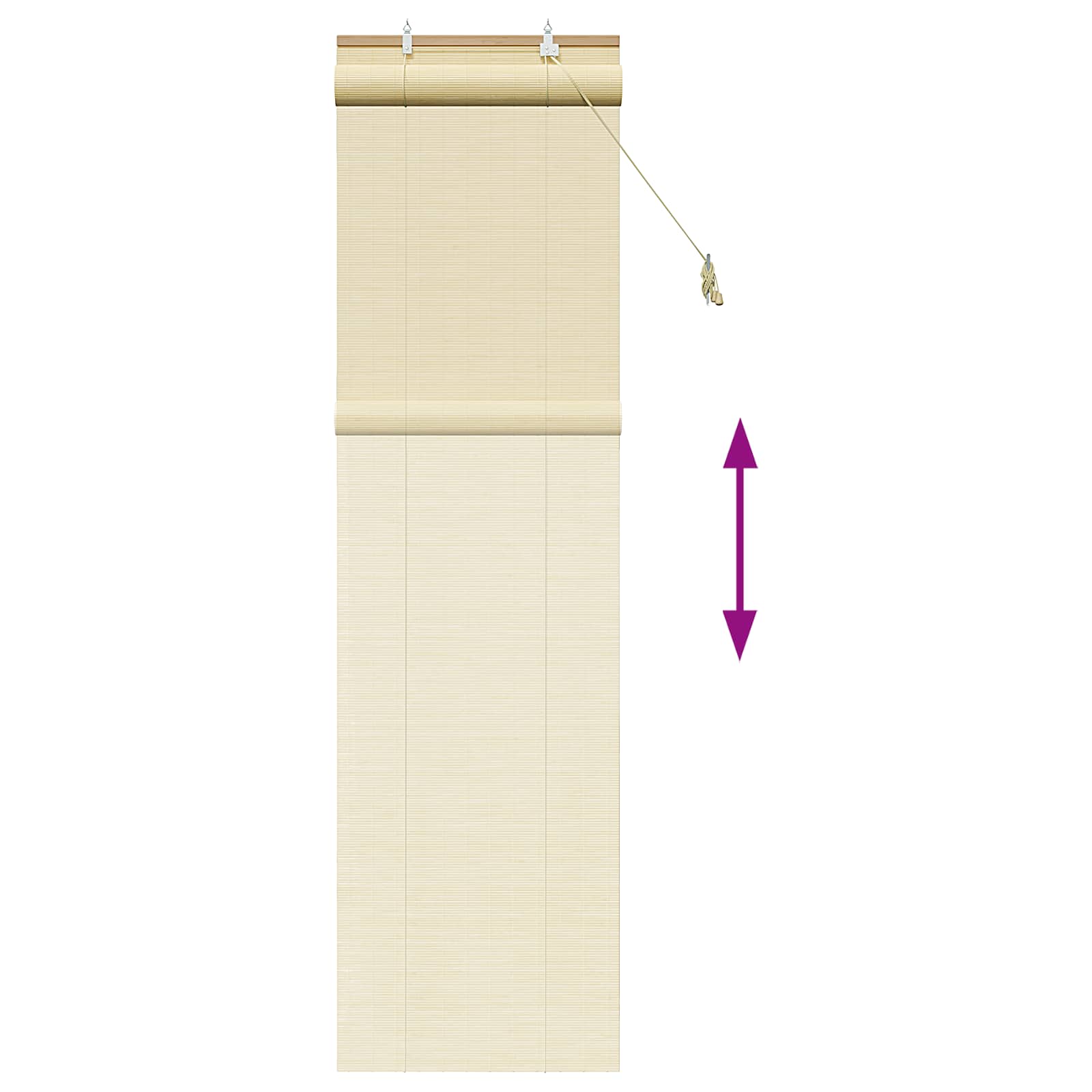Rollo Braun 60 x 160 cm Bambus