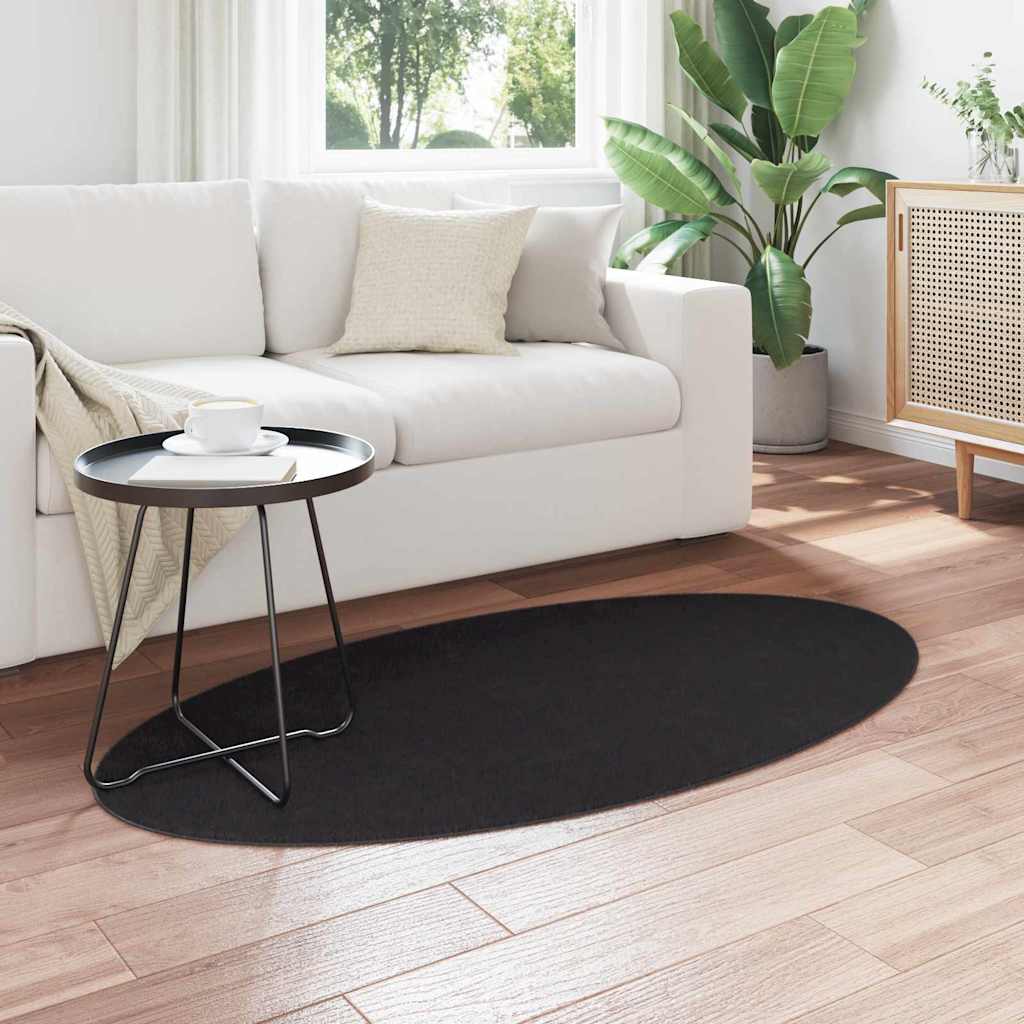 Bereichsteppiche HUARTE Anthrazit 100 x 200 cm 100 %Polyester