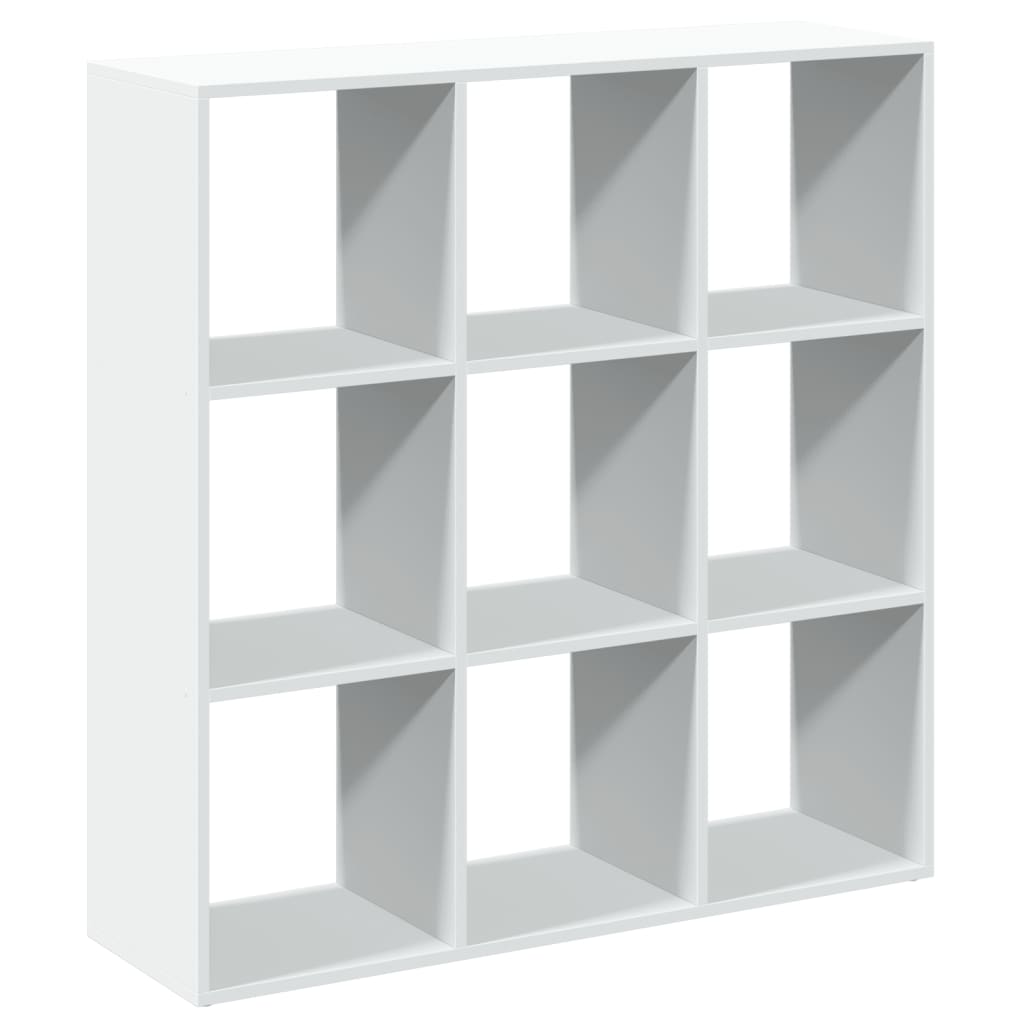 Bücherregal Weiß 137,5x29x137,5 cm Holzwerkstoff
