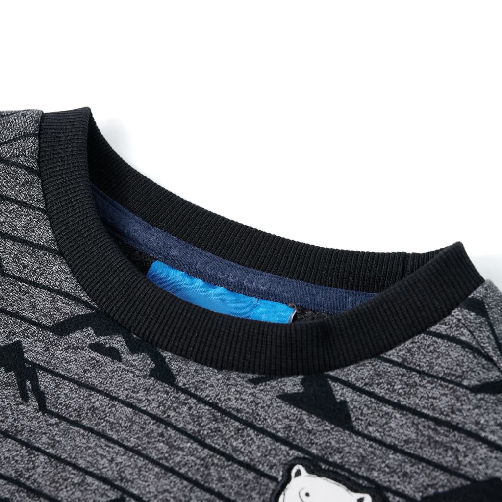 Kinder-Sweatshirt Marineblau Melange 104