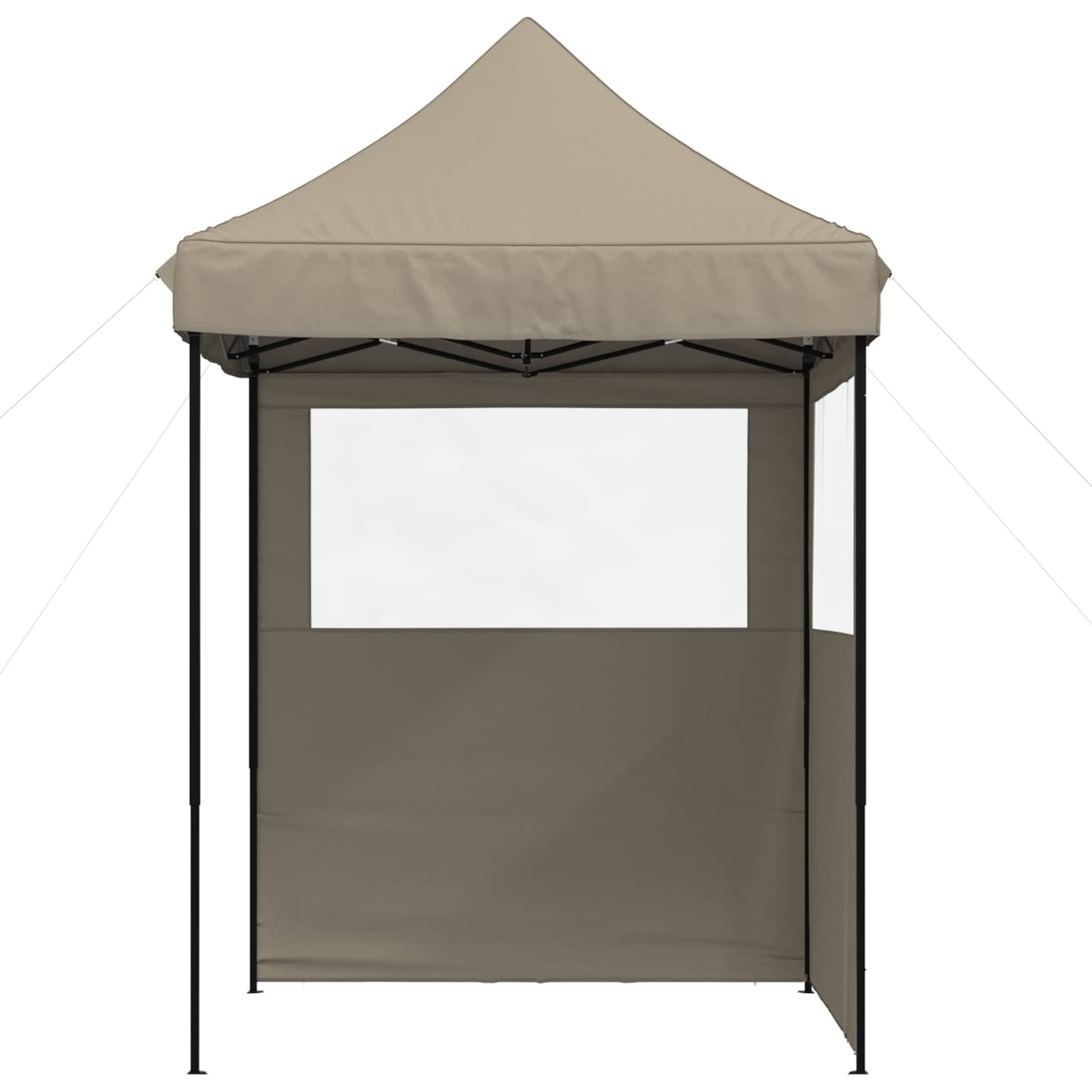 Partyzelt Faltbar Pop-Up Schwarz 200x200x306 cm