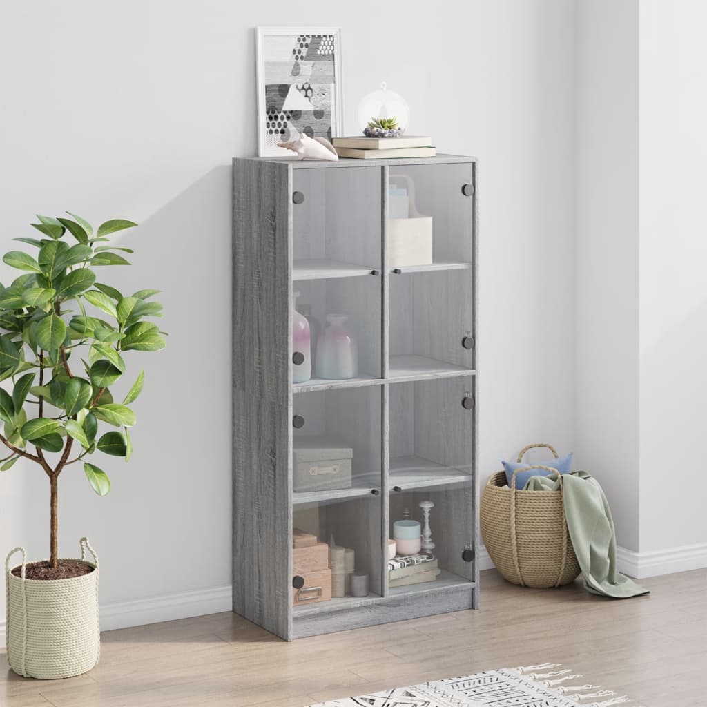 Bücherschrank mit Türen Weiß 136x37x142 cm Holzwerkstoff