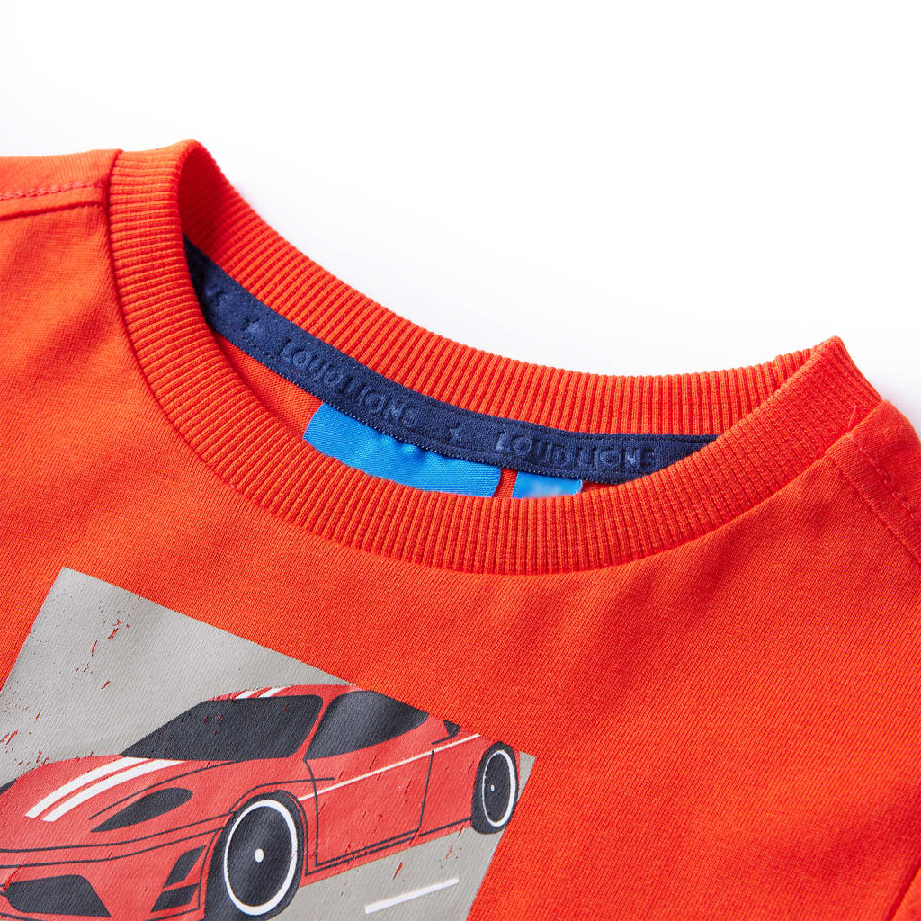 Kinder-Langarmshirt Hellorange 128