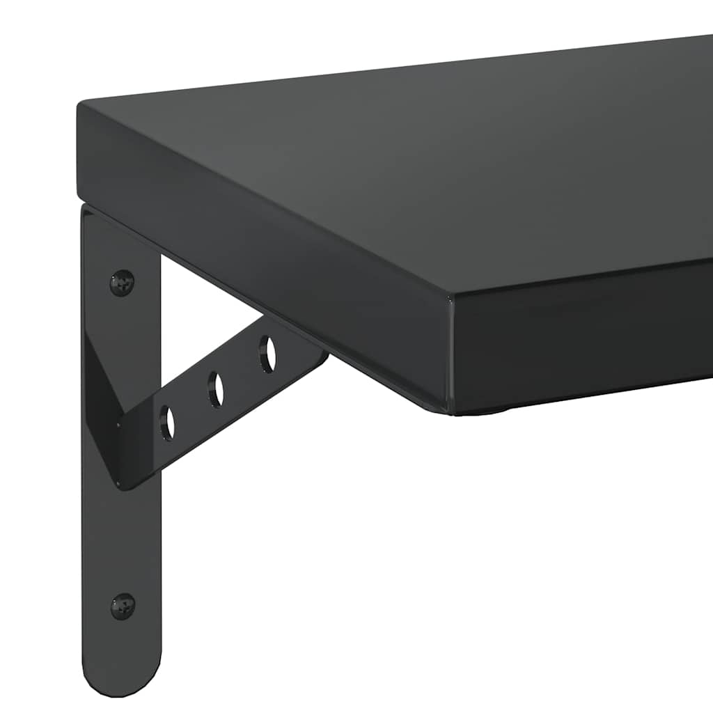 Wandregale 2 Stk. 100x40 cm Silbern Edelstahl