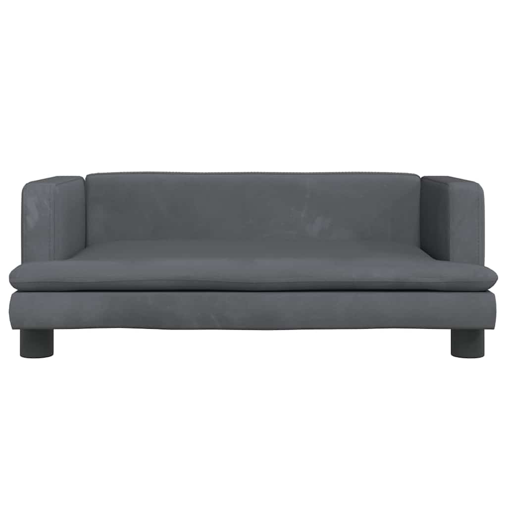 Hundebett Blau 80x45x30 cm Samt